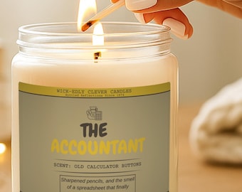 Buchhalter Kerze Lustiges Geschenk Steuer Saison Geschenk Buchhalter Geschenk Finanzierung Professionelle Abgefüllte Reflections 1974