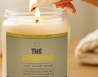 Vela ejecutiva Regalo para CEO Regalo para jefe Regalo de liderazgo Decoración para emprendedores Regalo para jefa Reflexiones embotelladas 1974