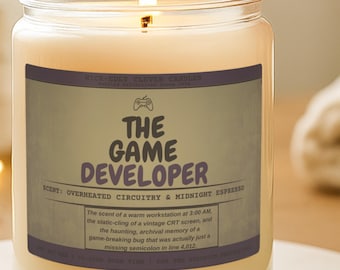Vela divertida para amantes de los videojuegos, regalo de agradecimiento para compañeros de trabajo, decoración de escritorio de oficina, velas perfumadas