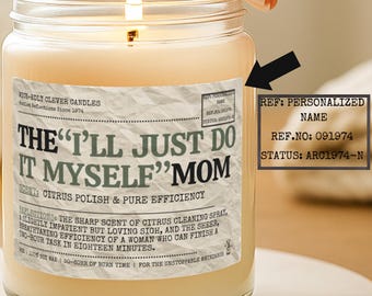 Vela divertida y personalizada de amistad, regalo para el Día de la Madre, vela aromática de soja para la mejor amiga, ideal para decorar el hogar, la oficina o el escritorio.