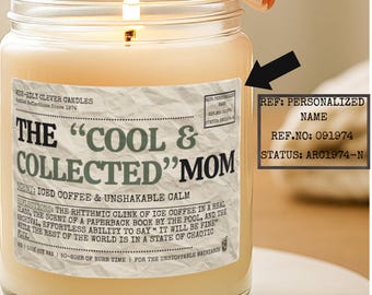 Vela personalizada divertida, regalo para el Día de la Madre para suegra, decoración del hogar, aroma a cera de soja, escritorio de oficina, regalos personalizados para amistad, cumpleaños.