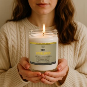 Lustige Kerze für Software Entwickler Programmierer Geschenk Coding Computer Science Soja Wachs Baumwolldocht Bild 14