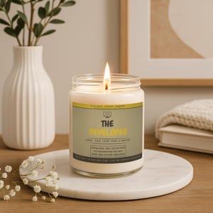 Lustige Kerze für Software Entwickler Programmierer Geschenk Coding Computer Science Soja Wachs Baumwolldocht Bild 12