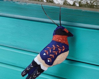 Swallow Felt Ornament Pattern for Christmas Bird