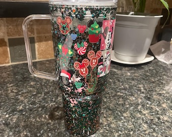 30oz Tumbler with Handle with Straw
