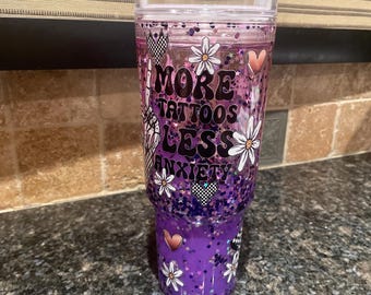30oz Tumbler with Handle with Straw