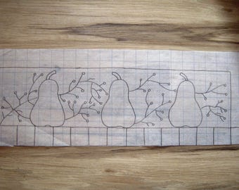 What A Pear-Rug Hooking Pattern