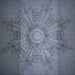 Rug Hooking Pattern on Gridded Trace Fabric-Thistle Grove