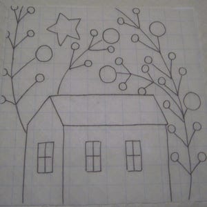 Blueberry Manor-Rug Hooking Pattern