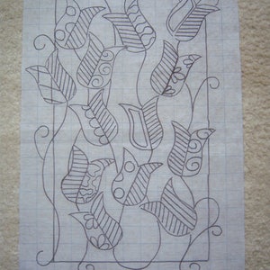 Original Rug Hooking Pattern -Winding Way