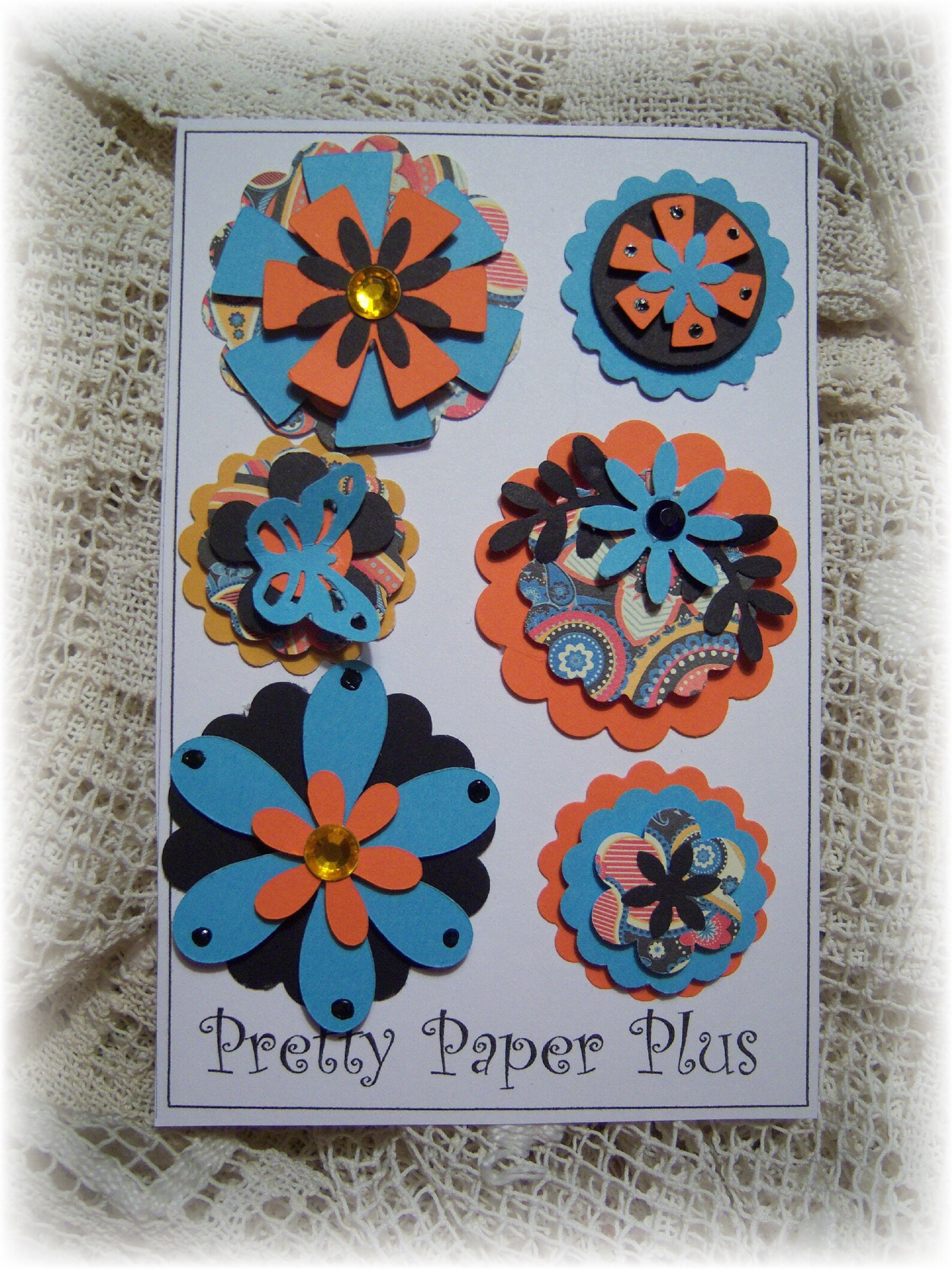 Layered Cardstock Embellishments for Scrapbook,journal ,tag ,handmade