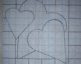 Hearts Galore Rug Hooking Pattern