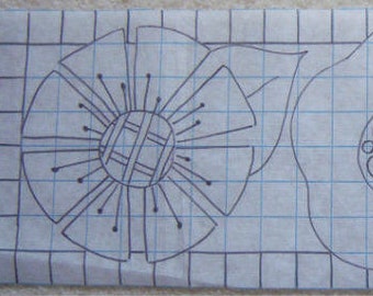Primitive Rug Hooking Pattern-Summer Garden