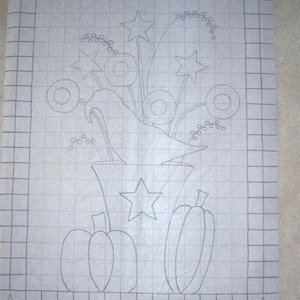 Gridded Rug Hooking Pattern-Harvest Crow