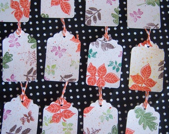 Group of Fall Tags for Journals ,Scrapbooks or Cards