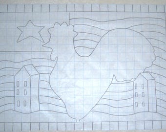 Primitive Rug Hooking Pattern-Somethin'To Crow About#126