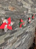 String Star custom made Origami Christmas Decoration.. Holiday Decor. Handmade