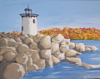 Lighthouse painting