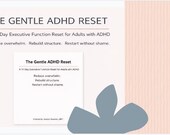 ADHD Workbook for Adults: 14-Day Executive Function Reset | Printable PDF