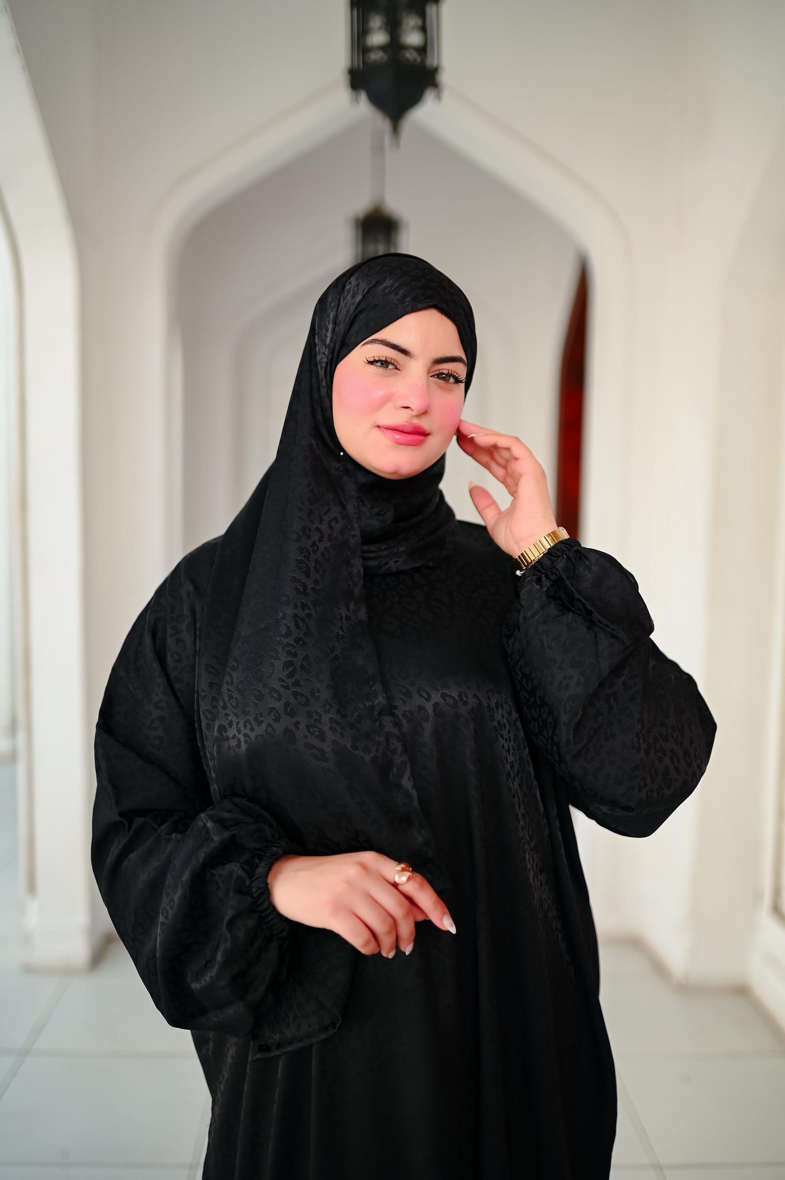 Farida Satin Prayer Dress - Luxury Full-length Isdal, Modest Prayer ...