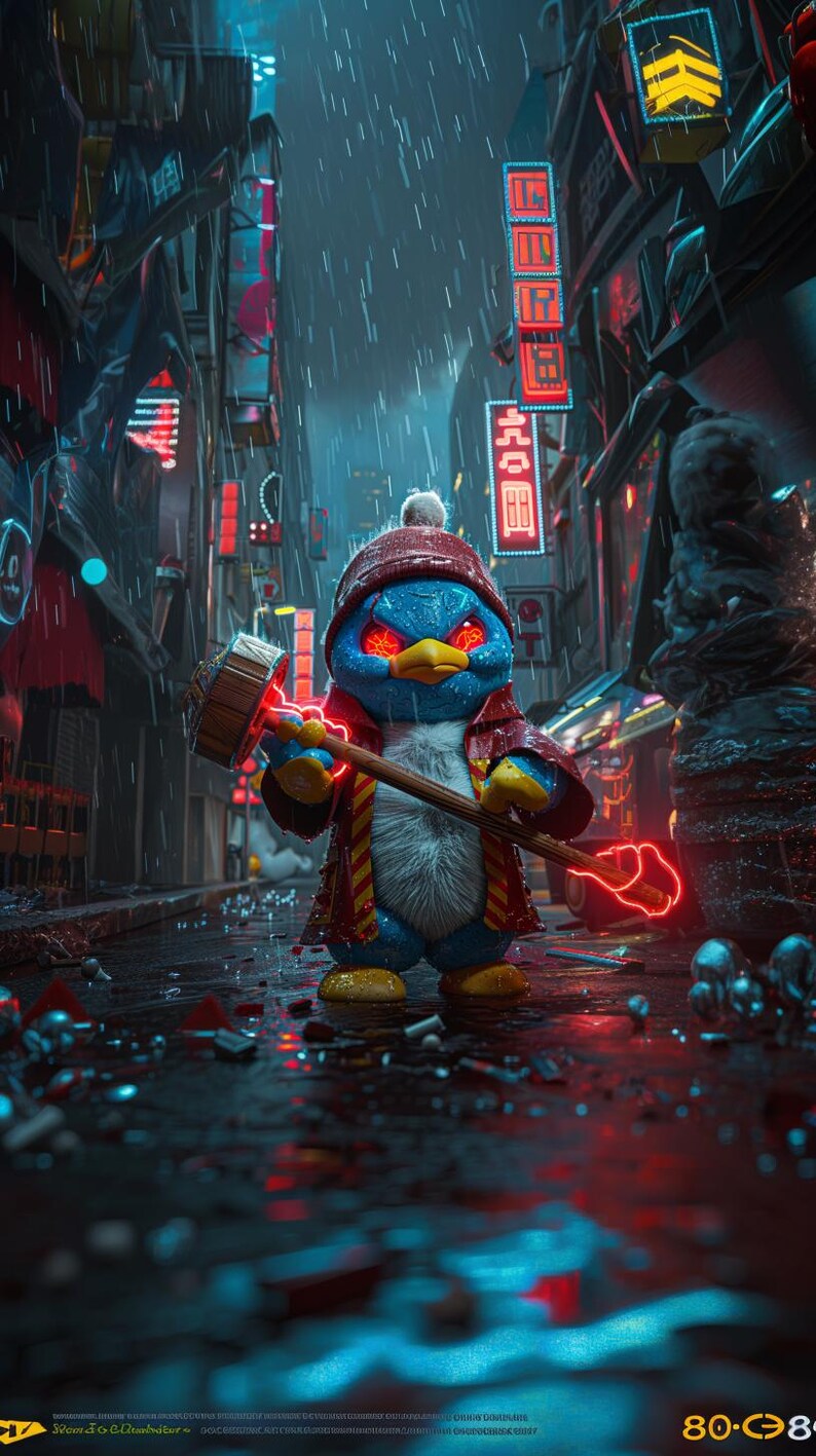 King Dedede Kirby Air Riders Neon Wallpaper 5-pack | Cyberpunk Gaming ...