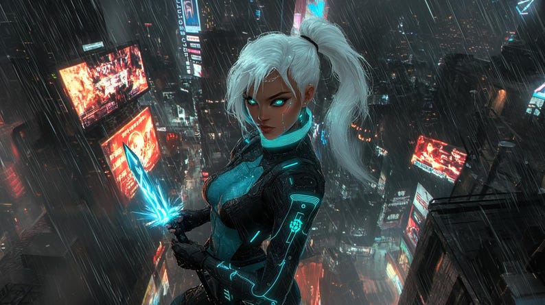 Jett Valorant Neon Wallpaper | 4K RGB PC Cyberpunk Art (digital ...