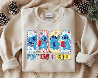 Eerste schooldag Ontwerp | Steekschool | Steekclipart | Trendy png-bestand | DTF | Draagtas | Directe download