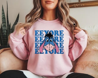 Eeyore Sublimation Design | Embroidery effect | Disney T-shirt | Trendy PNG | DTF | Tote Bag | Instant download