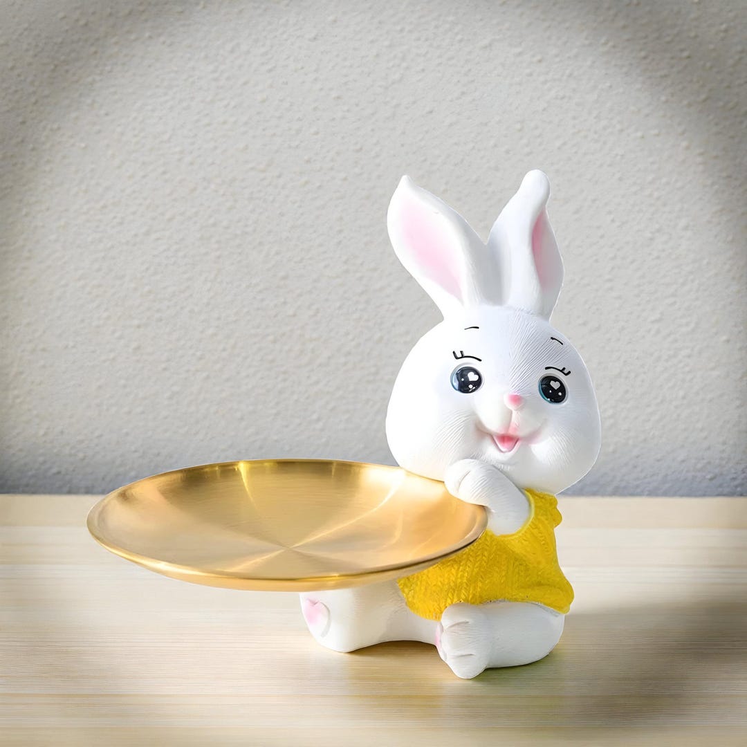 Modern Rabbit Storage Figurine Desk Gift - Etsy
