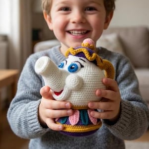 Tea Pot Crochet Pattern | Fantasy crochet Pattern | Handmade Teapot |  Digital Download
