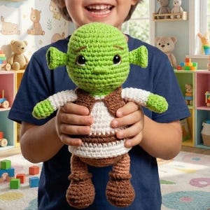 Shrek Crochet Pattern – Lovable Ogre Amigurumi pattern PDF (Digital Download)