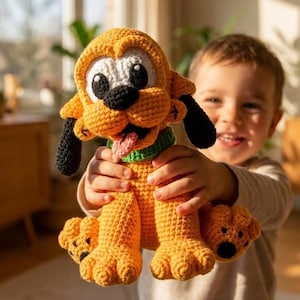 Easy Pluto Crochet Pattern – Baby Pluto Amigurumi Dog PDF Download