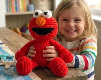 Inspired Elmo Crochet Pattern | Sesame Streets Amigurumi (PDF Download)