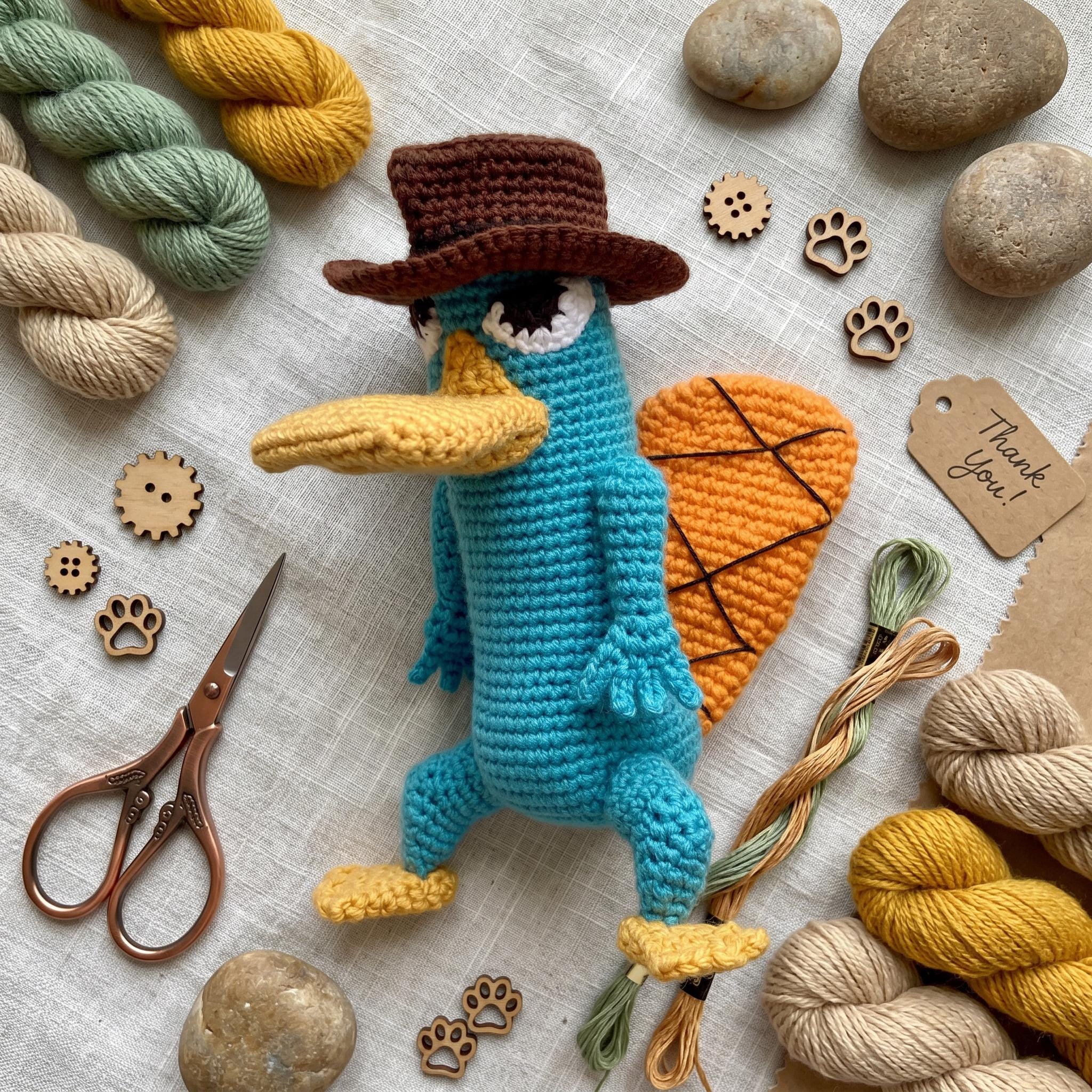 30 Perry the Platypus Crochet Patterns for Fans of Agent P, Amigurumi, and Giftable Makes 10 Perry the Platypus Crochet Pattern PDF