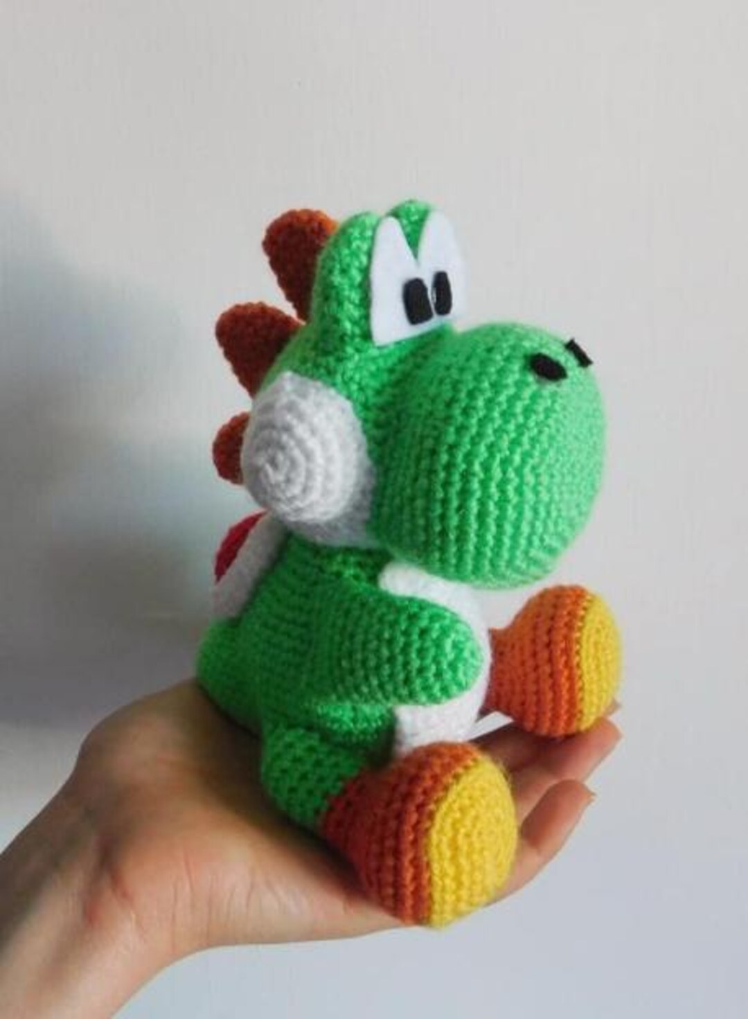 Yoshi Crochet Pattern PDF | Nintendo Mario Dinosaur Amigurumi 17cm ...