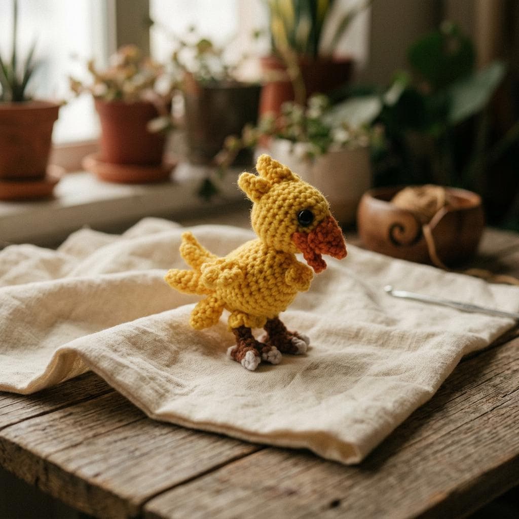 Chocobo Crochet Pattern PDF | Yellow Bird Amigurumi | Fan-inspired ...