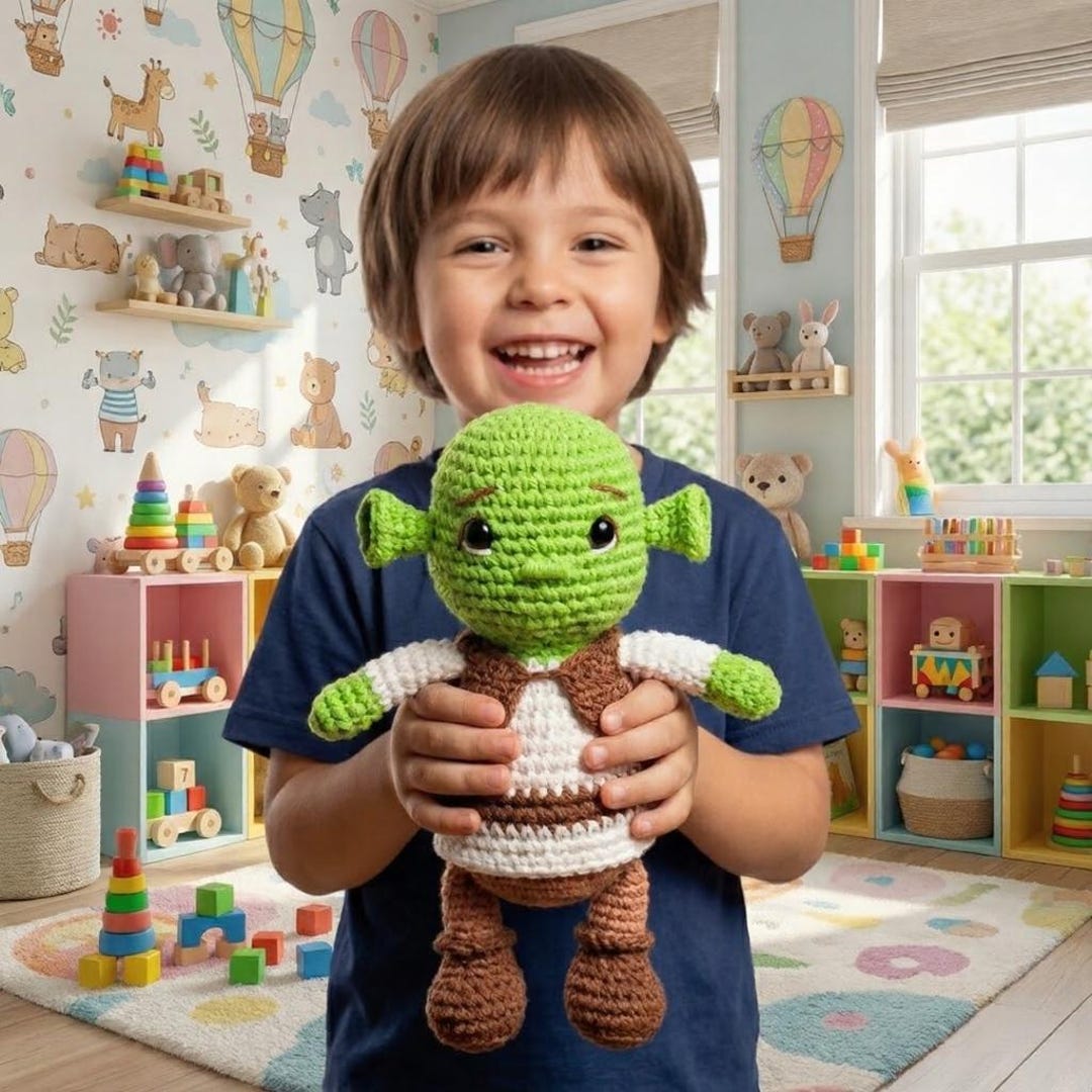 Shrek Crochet Pattern – Lovable Ogre Amigurumi Pattern PDF (digital ...