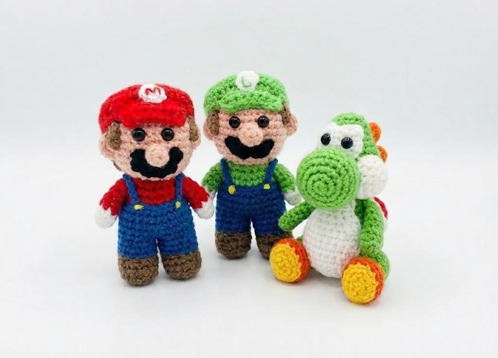 3in1 Mario Luigi Yoshi Crochet Pattern Bundle PDF | Super Mario Bros ...