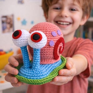 Gary Snail Crochet Pattern PDF | Sea Snail Amigurumi 9cm | Cartoon crochet | Digital Download