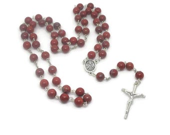 Large Red Jasper Rosary