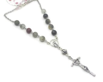 Large Bloodstone Car Rosary