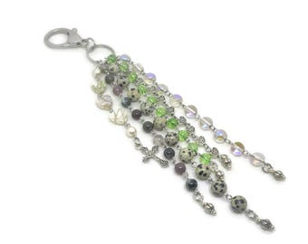 Celtic Green Purse Charm Rosary
