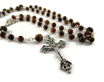 Tiger's Eye Rosary