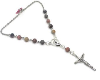 Rhodonite Car Rosary