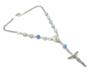 Cloud Blue Car Rosary
