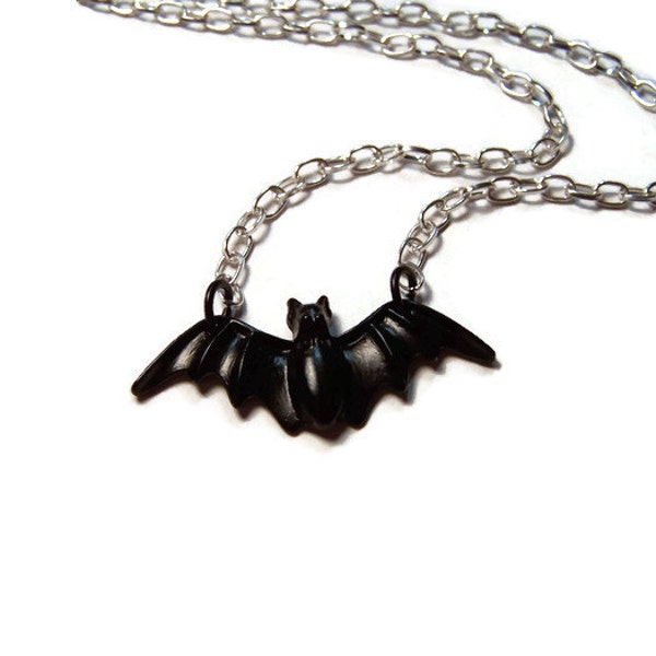 Black Bat Necklace