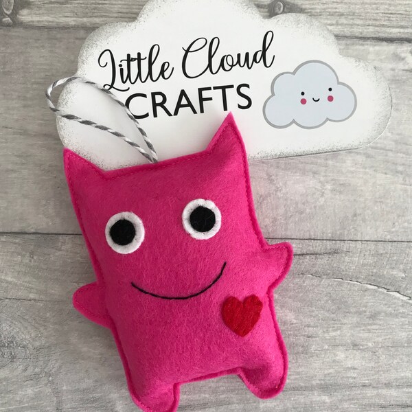 Malcom the Monster, Felt Monster, Nursery Decoration, Felt, Felt Decoration, Decoration