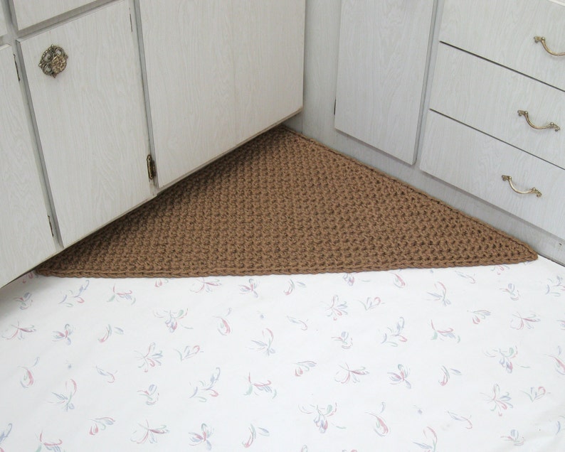 Triangular Jute Rug Thick Corner Rug Triangle Floor Mat Etsy
