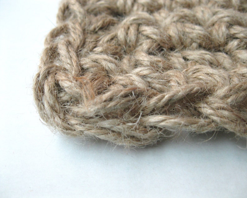 Custom Soft Thick Crochet Jute Rug Double Thickness Soft Etsy