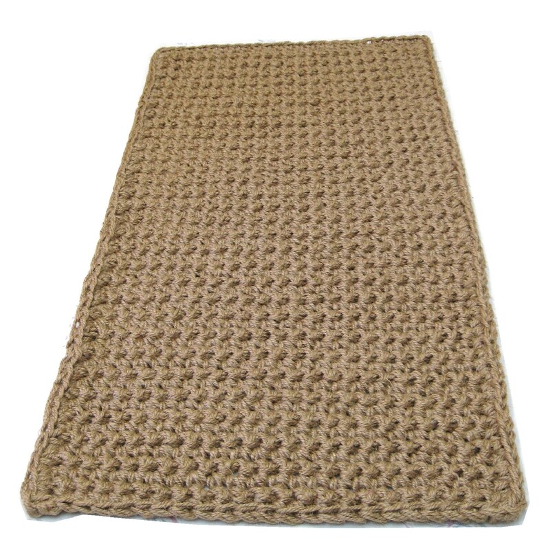 Custom Soft Thick Crochet Jute Rug Double Thickness Soft Etsy